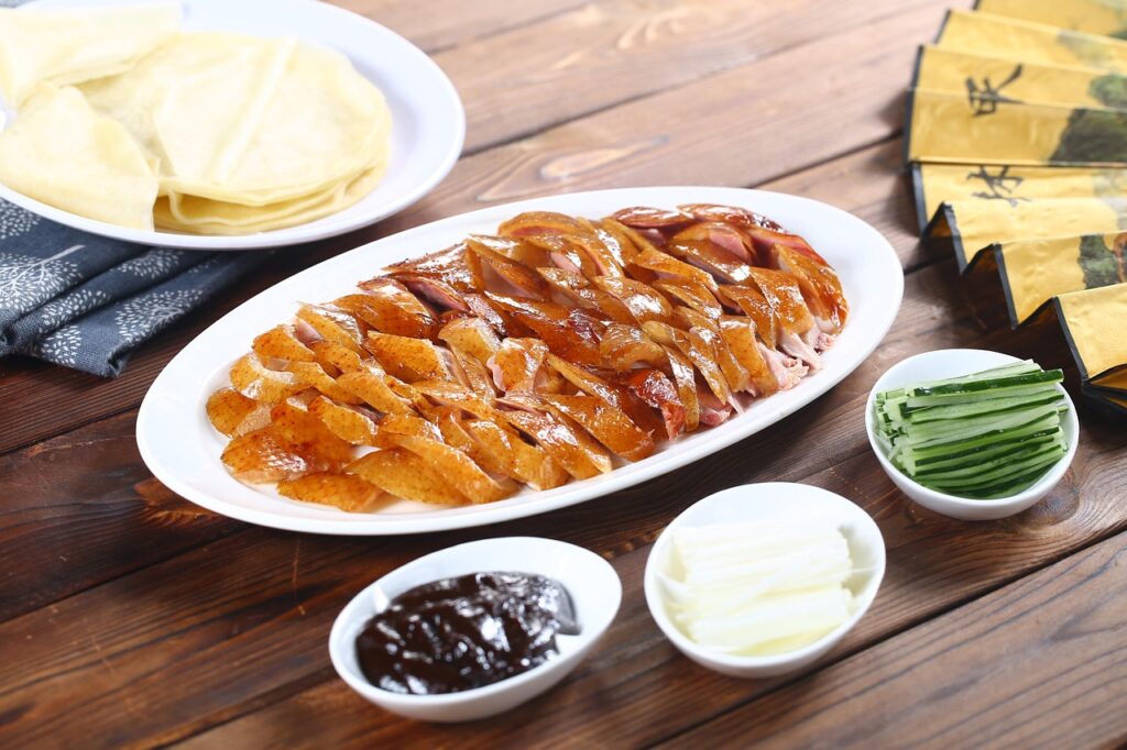 cibo tipico cina anatra alla pechinese