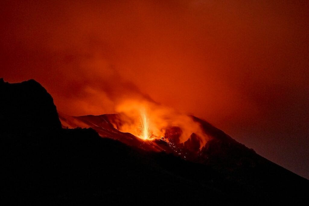 eruzione di Stromboli